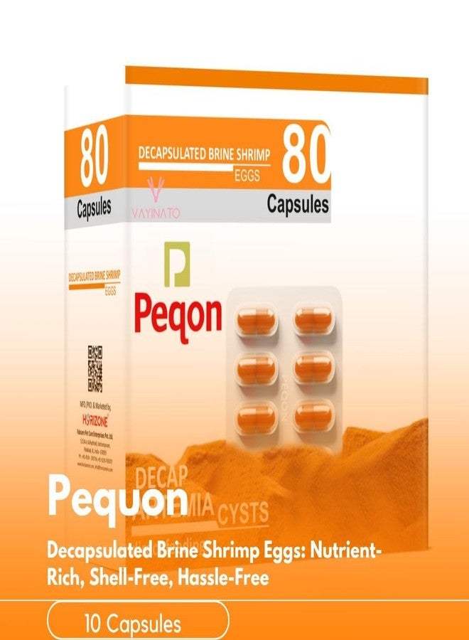 VAYINATO® Peqon Decapsulated Brine Shrimp Eggs (1 Strip - 10 Capsules) | No Hatching Required | Shell-Free, High-Protein Nutritional Feed for Fish & Shrimp - Image 2